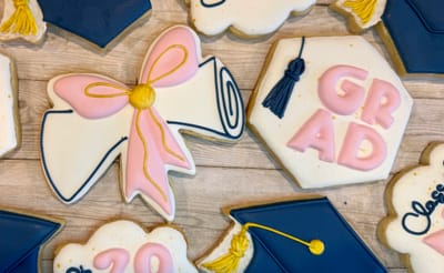 Graduation — custom decorated cookies by Dreams of Buttercream