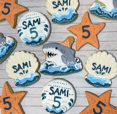All photos — custom decorated cookies by Dreams of Buttercream