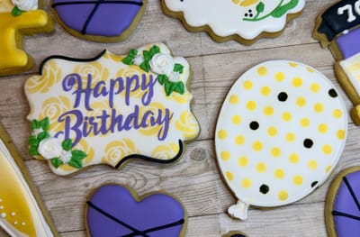 All photos — custom decorated cookies by Dreams of Buttercream
