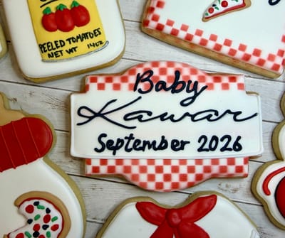 Custom decorated cookies by Dreams of Buttercream