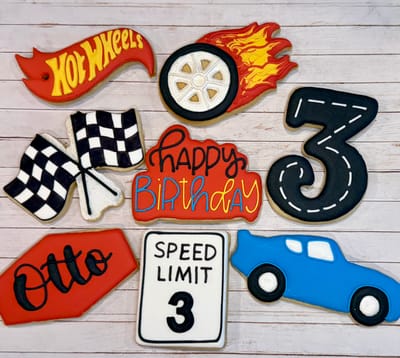 Birthday — custom decorated cookies by Dreams of Buttercream