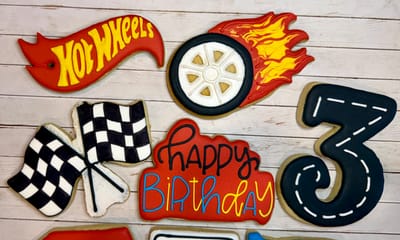 Birthday — custom decorated cookies by Dreams of Buttercream