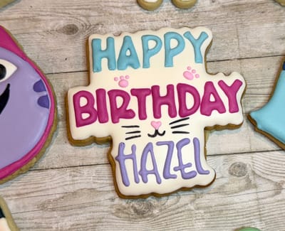 Birthday — custom decorated cookies by Dreams of Buttercream