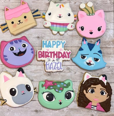 Birthday — custom decorated cookies by Dreams of Buttercream