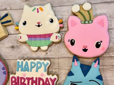 Birthday — custom decorated cookies by Dreams of Buttercream