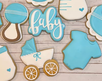 All photos — custom decorated cookies by Dreams of Buttercream