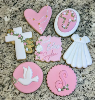 All photos — custom decorated cookies by Dreams of Buttercream