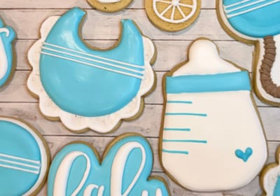 All photos — custom decorated cookies by Dreams of Buttercream