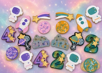 Birthday — custom decorated cookies by Dreams of Buttercream