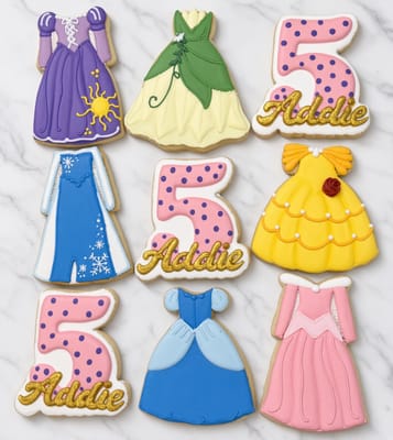 Birthday — custom decorated cookies by Dreams of Buttercream