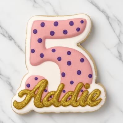 Birthday — custom decorated cookies by Dreams of Buttercream